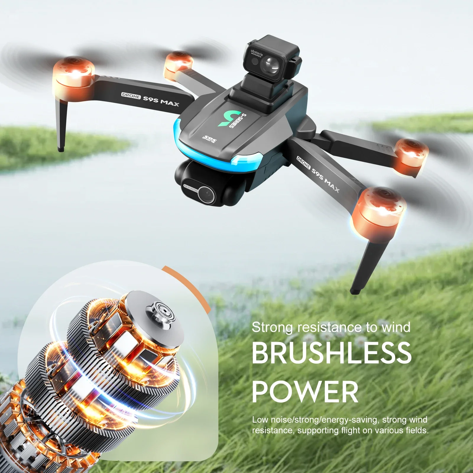 NEW S9S MAX MINI Drone 4K 2-Ax - Drone Camera Lens 评论和价格