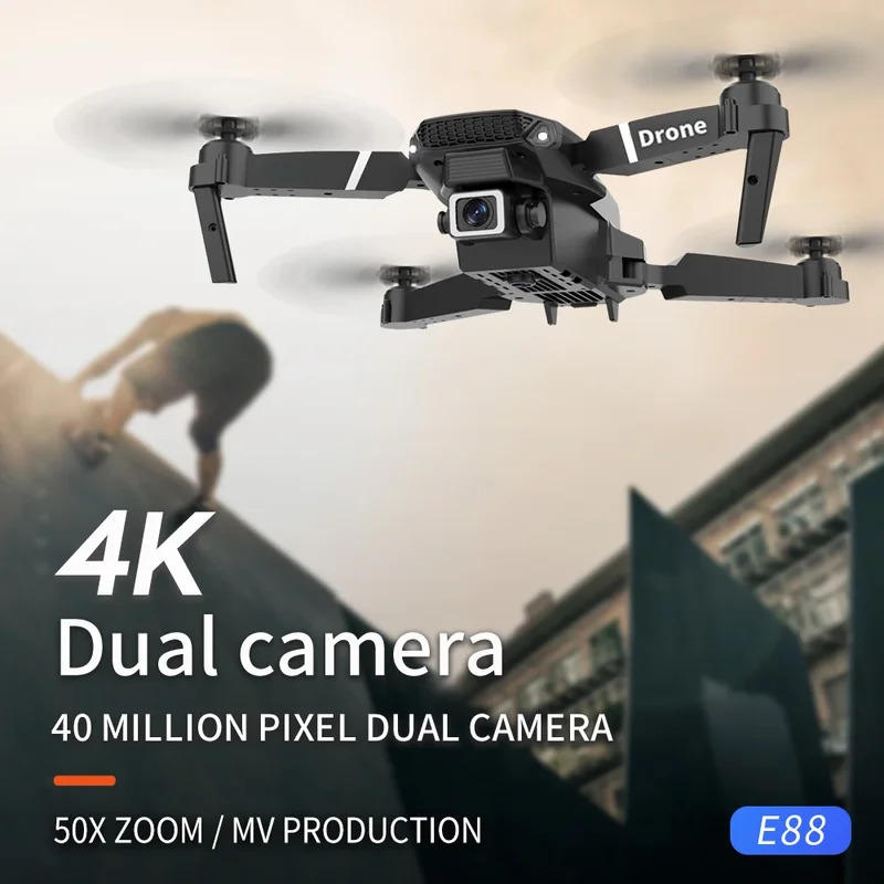 E88 ProIntelligent Folding Dro - Drone Camera Lens 评论和价格